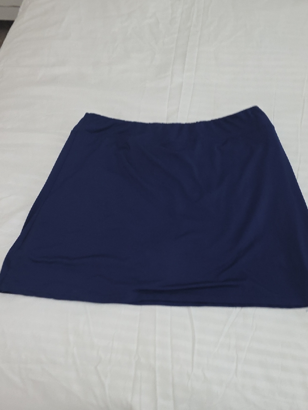 Women’s Mini Skirt in Navy - Casual Elastic Waist